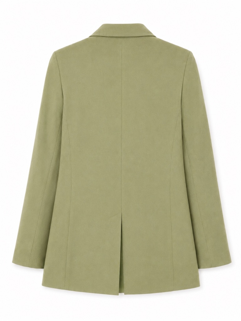 A New Day Sage Green Longline Blazer Jacket Medium NWOT Tailored Career Chic - Picture 4 of 9